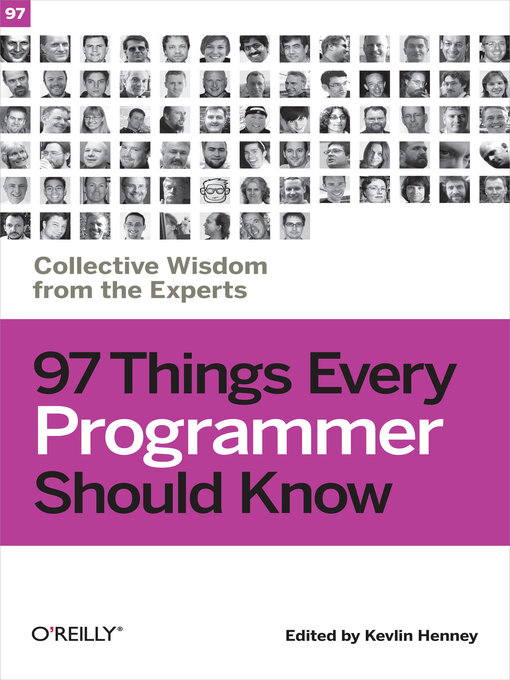 Title details for 97 Things Every Programmer Should Know by Kevlin Henney - Wait list